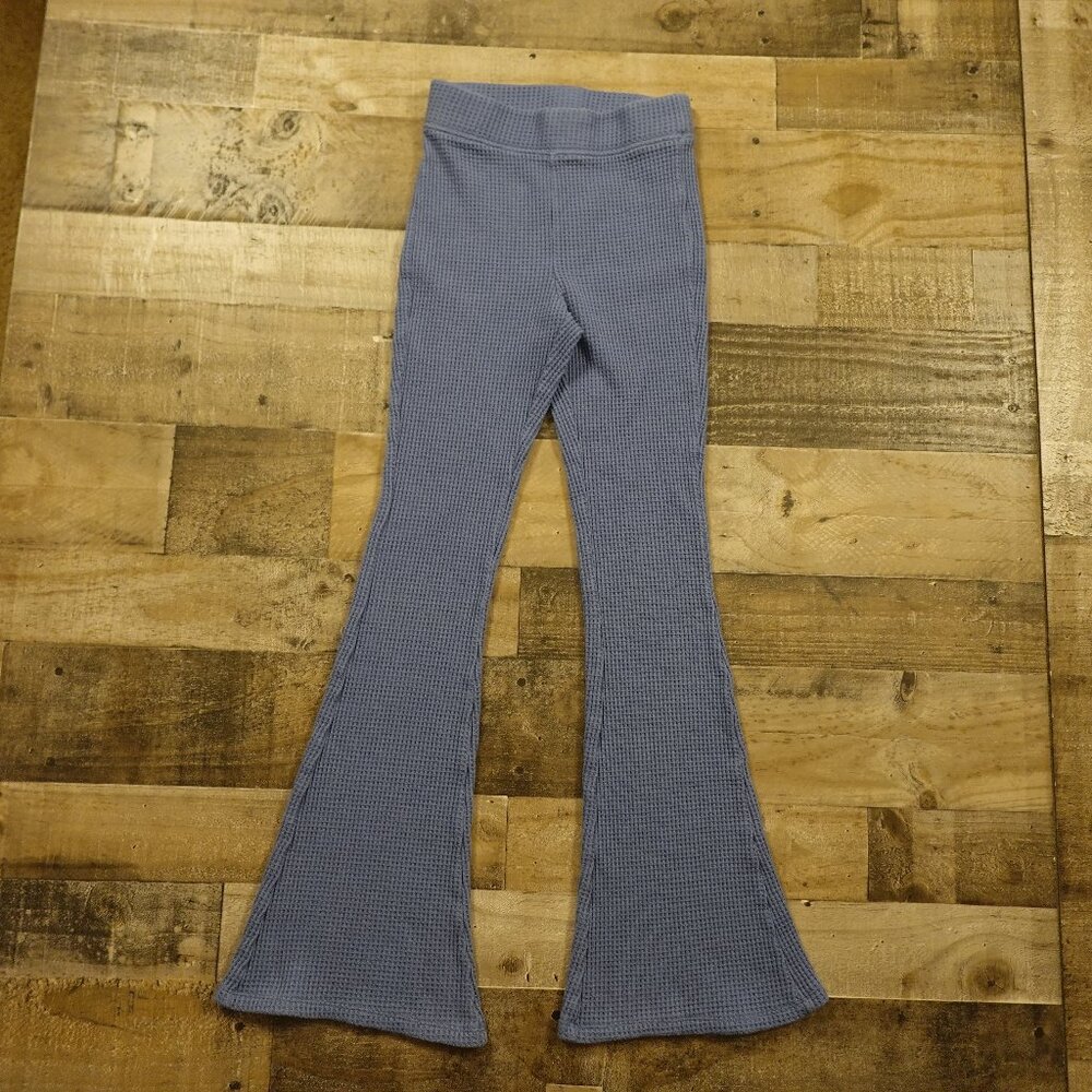 Aerie Waffle Knit‎ Flare Pants Women’s XS Slate Blue